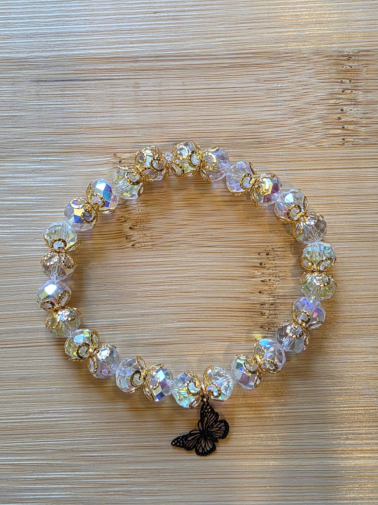 Gold butterfly bracelet