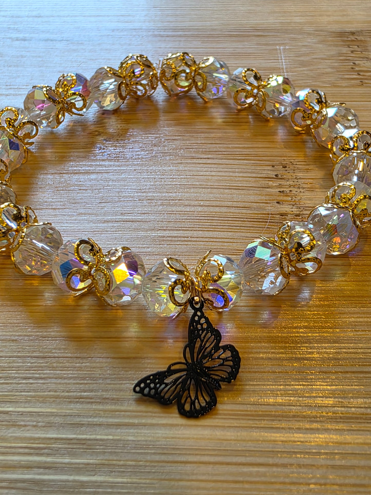 Gold butterfly bracelet