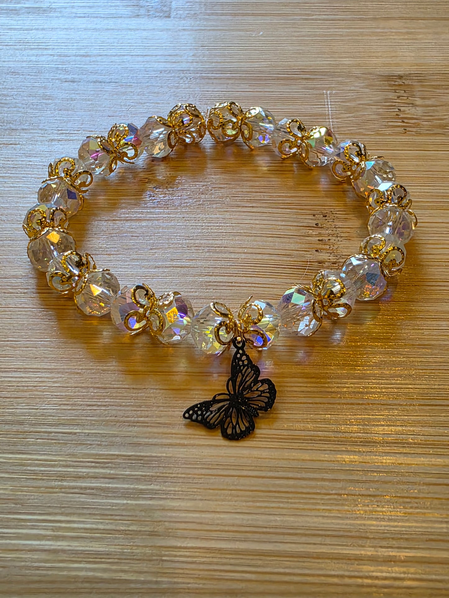 Gold butterfly bracelet
