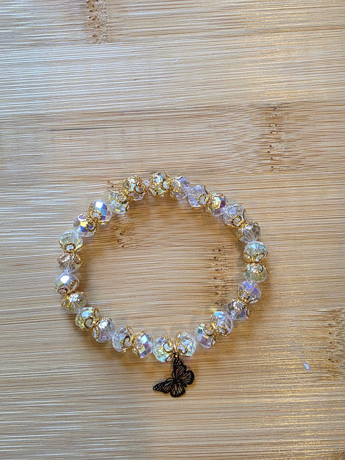Gold butterfly bracelet