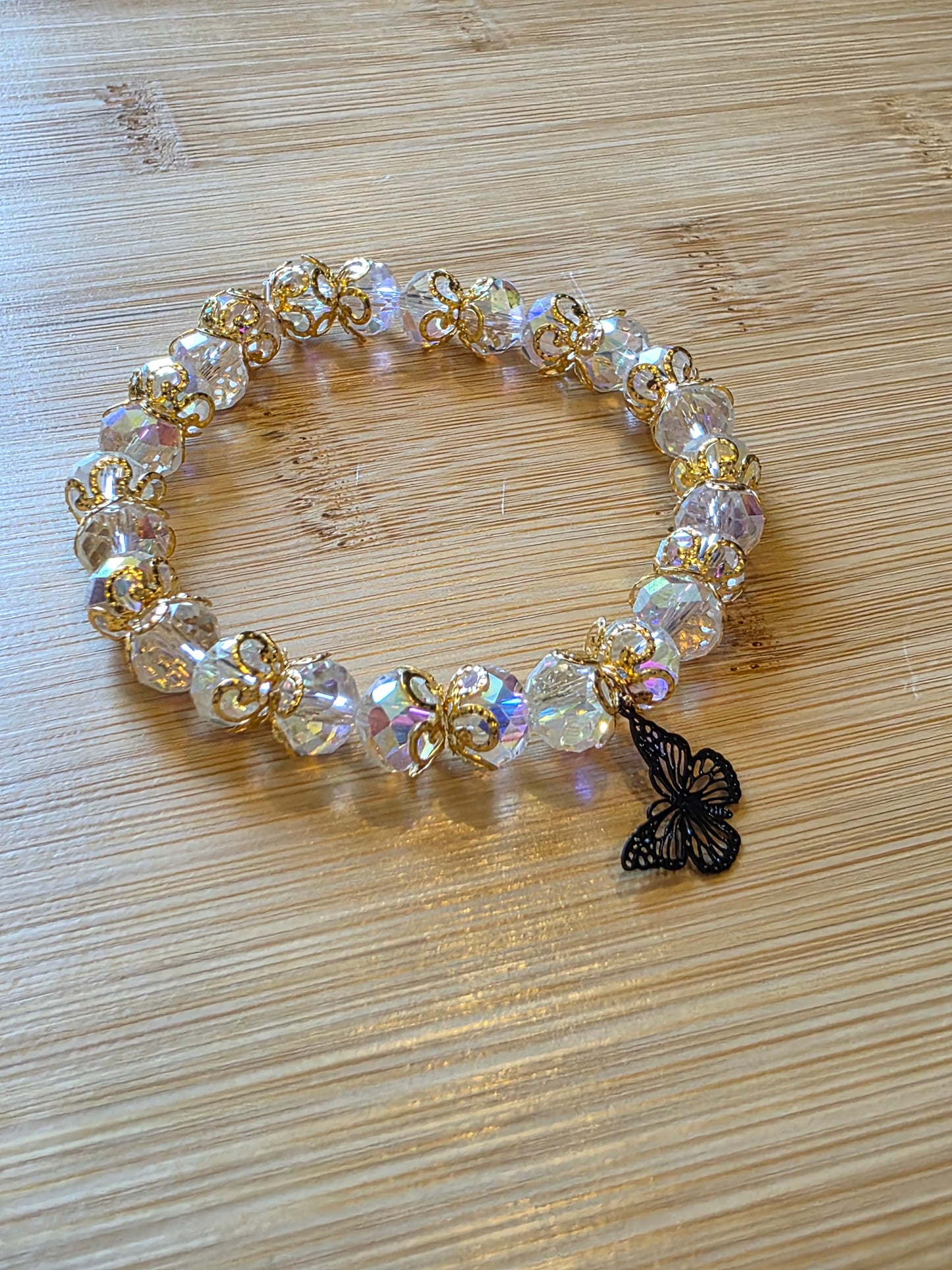 Gold butterfly bracelet
